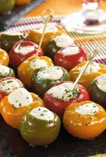 trio de mini-poivrons